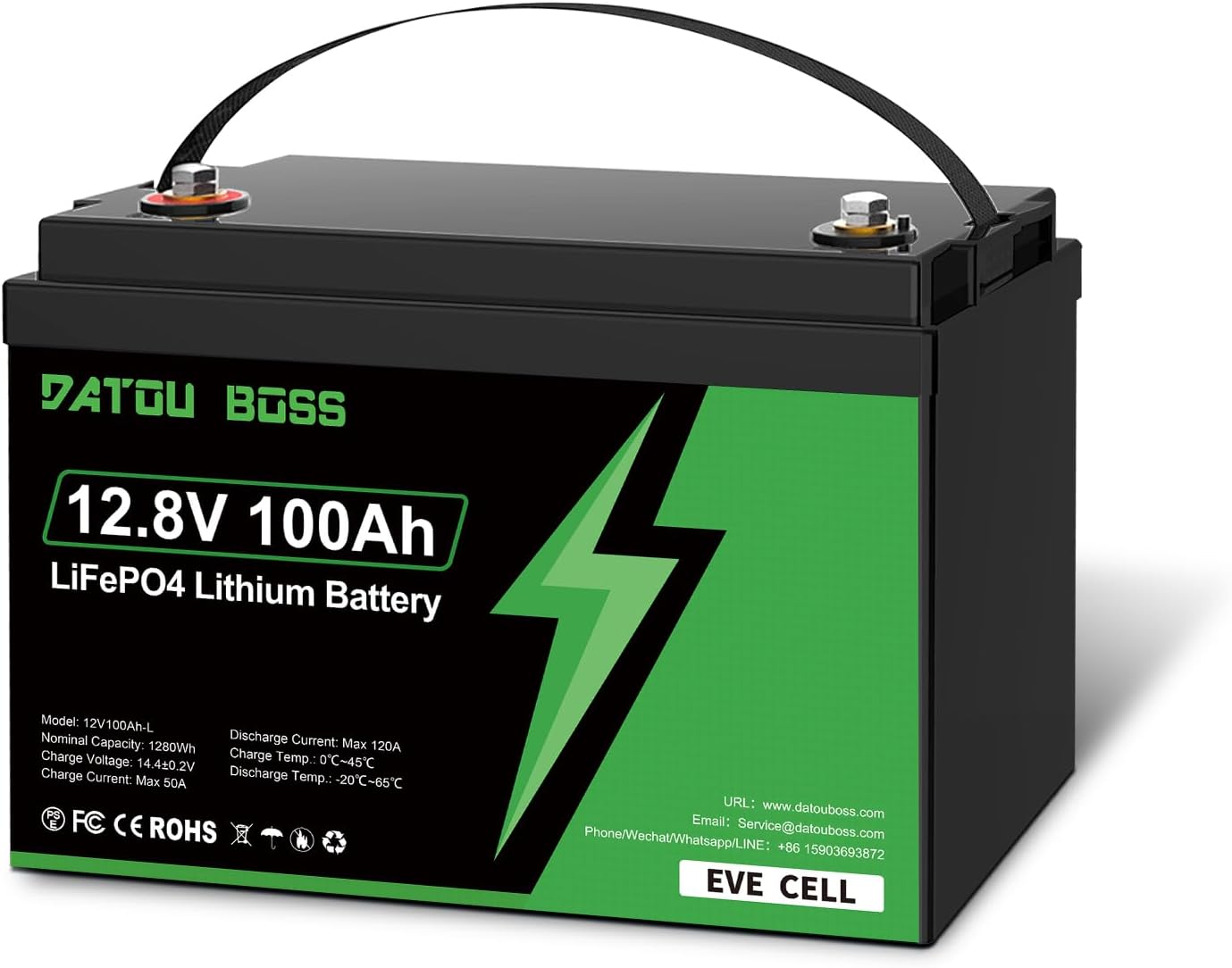 DATOUBOSS 12V 100Ah LiFePO4