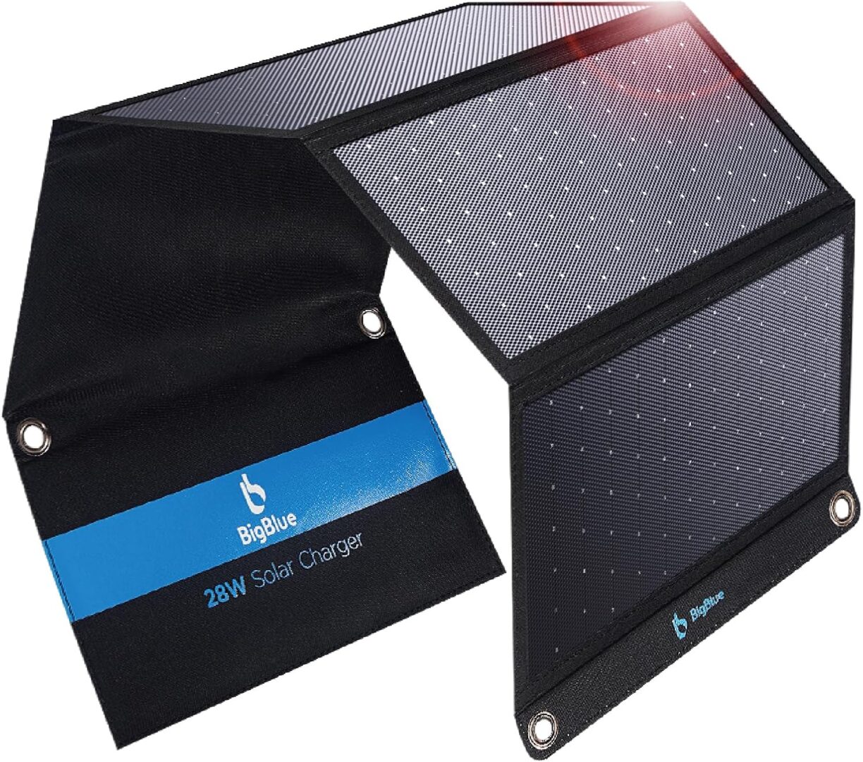BIGBLUE 28W FOLDABLE SOLAR CHARGER WITH 3 USB PORTS
