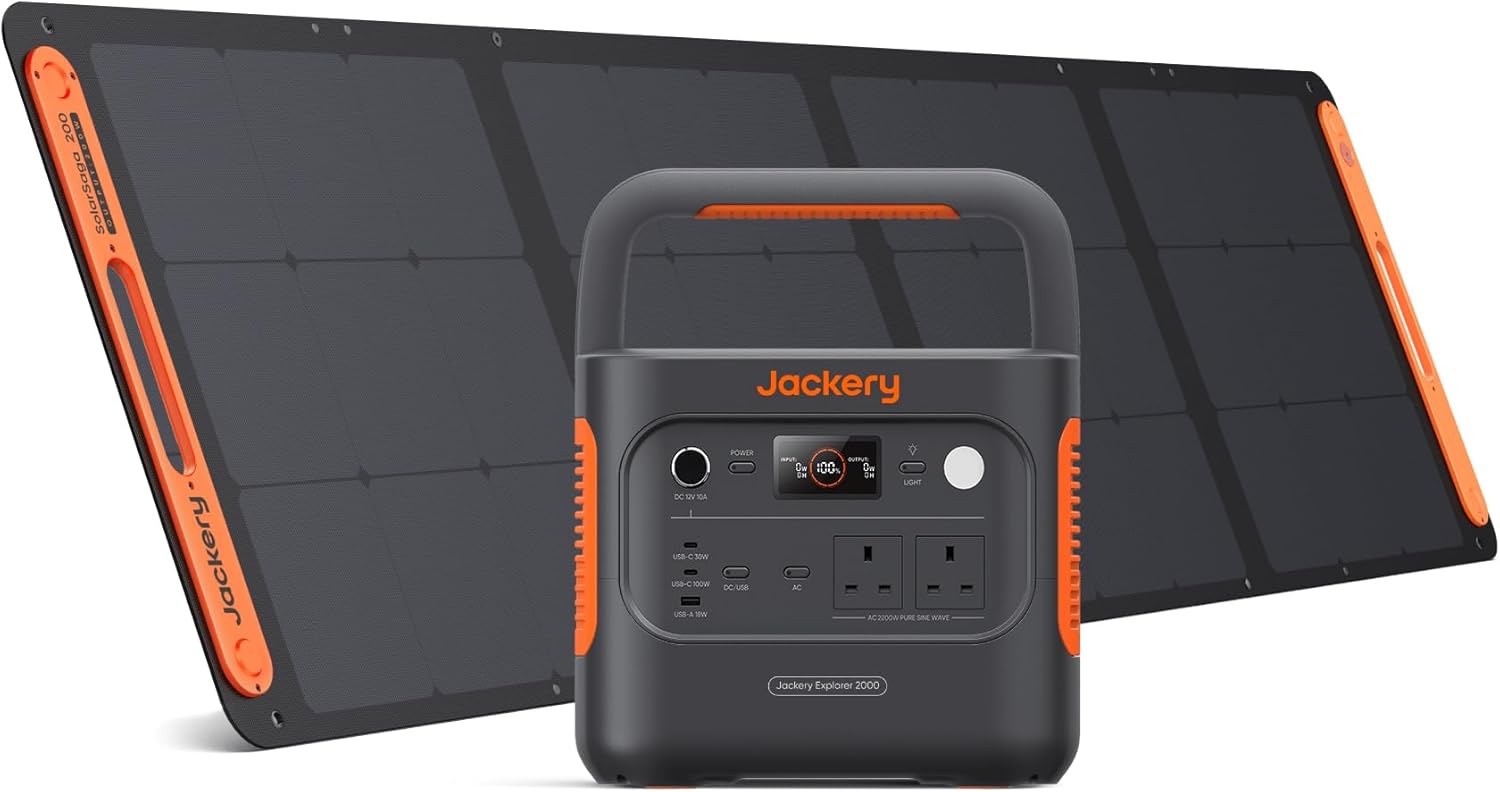 Jackery Solar Generator 2000 v2 with 200W Solar Panels