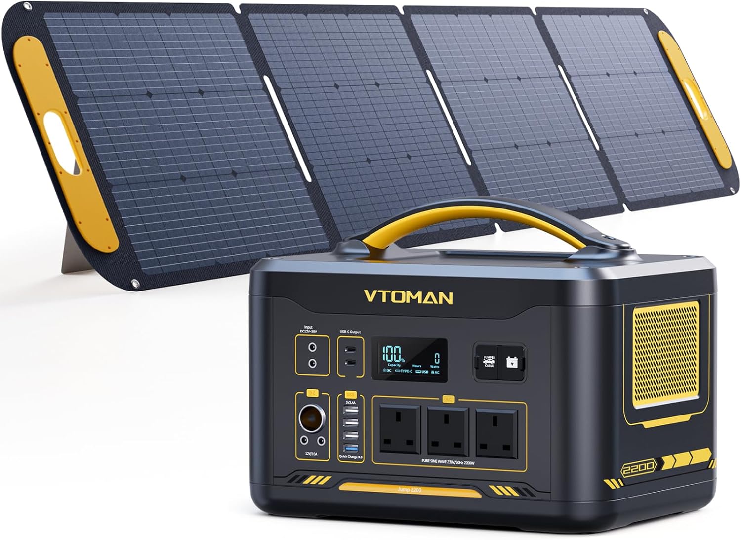 VTOMAN Jump 2200 with 200W Solar Panel